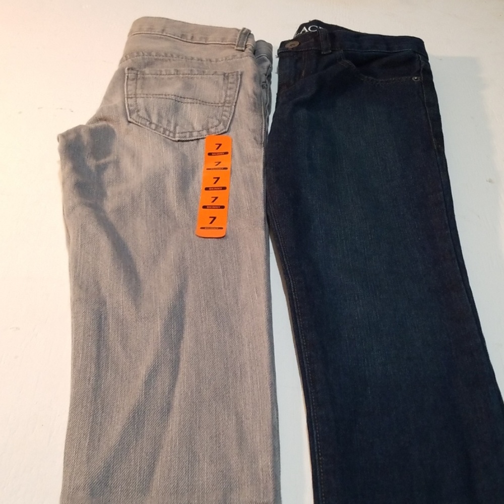 Children's Place boys Skinny Jeans Size 7 Gray
